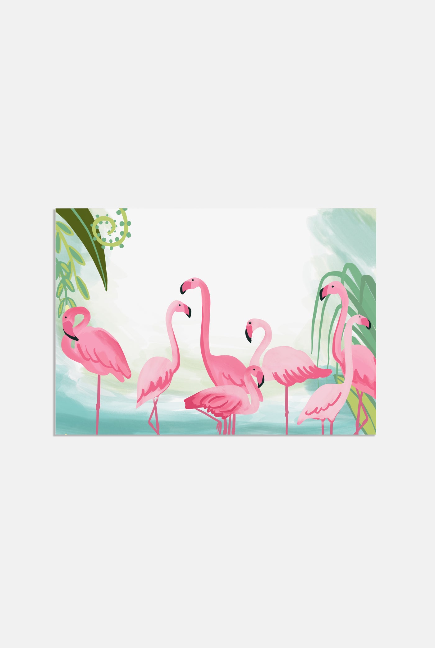 Flamboyant Flamingoes Wall Art